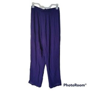 Vintage Balletcore Y2K BOHO Sag Harbor Purple Relaxed Lounge Pants Petite Medium